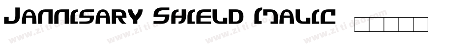 Jannisary Shield Italic字体转换
